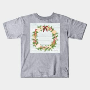 Coastal Christmas D Kids T-Shirt